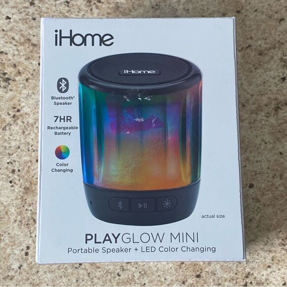 iHome New in Sealed Box Playglow Mini Portable Bluetooth Color Changing Speaker - Picture 2 of 8